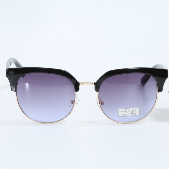 NEW WITH TAGS OSCAR DE LA RENTA OSS1299CE BLACK GOLD GRADIENT LENS SUNGLASSES​ - Picture 2 of 7